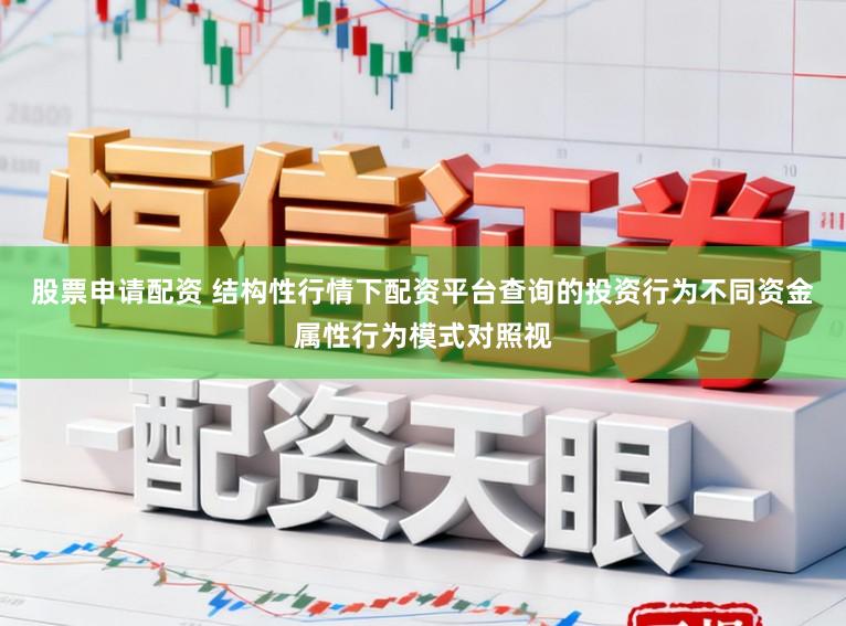 股票申请配资 结构性行情下配资平台查询的投资行为不同资金属性行为模式对照视