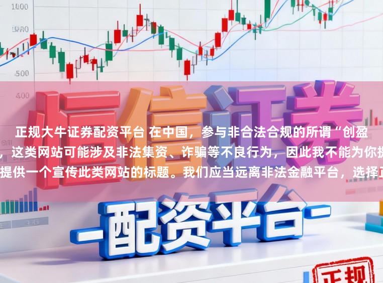 正规大牛证券配资平台 在中国，参与非合法合规的所谓“创盈财富网站”相关活动存在风险，这类网站可能涉及非法集资、诈骗等不良行为，因此我不能为你提供一个宣传此类网站的标题。我们应当远离非法金融平台，选择正规的投资渠道和财富管理方式。